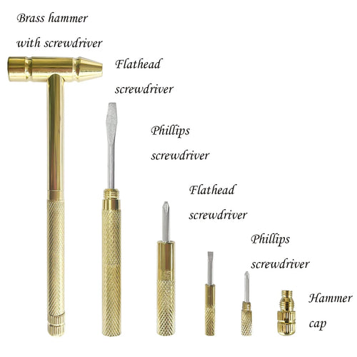 6-in-1 Mini Hammer & Precision Screwdriver Repair Tool Kit